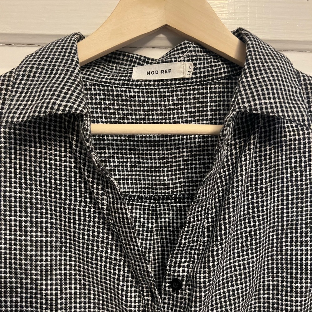 Checkered Button Up Top - Picture 5 of 5